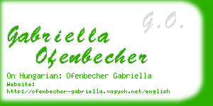 gabriella ofenbecher business card